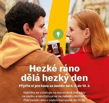Káva zdarma - jen za úsměv