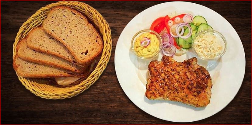 300 g šťavnaté vepřové kotlety přímo z grilu