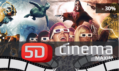 Ohromující zážitky s novými filmy v5D Cinema Maxim