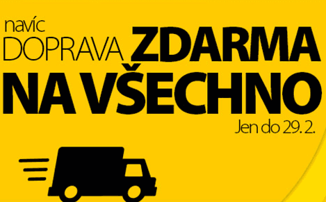 Doprava zdarma + slevové kódy