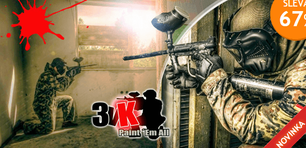 Celodenní paintball pro 1, 6 či 10 osob 