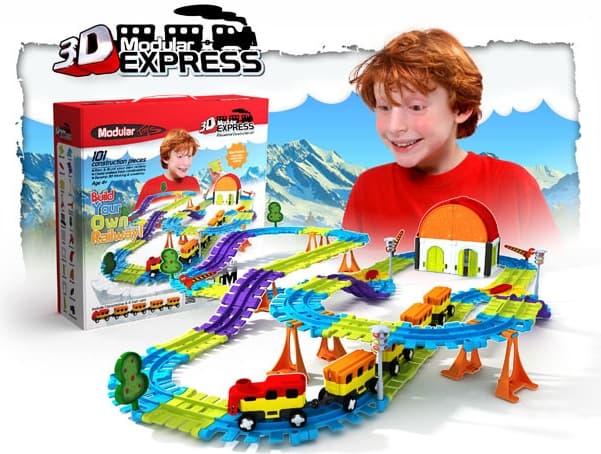 Modulární stavebnice vláčků 