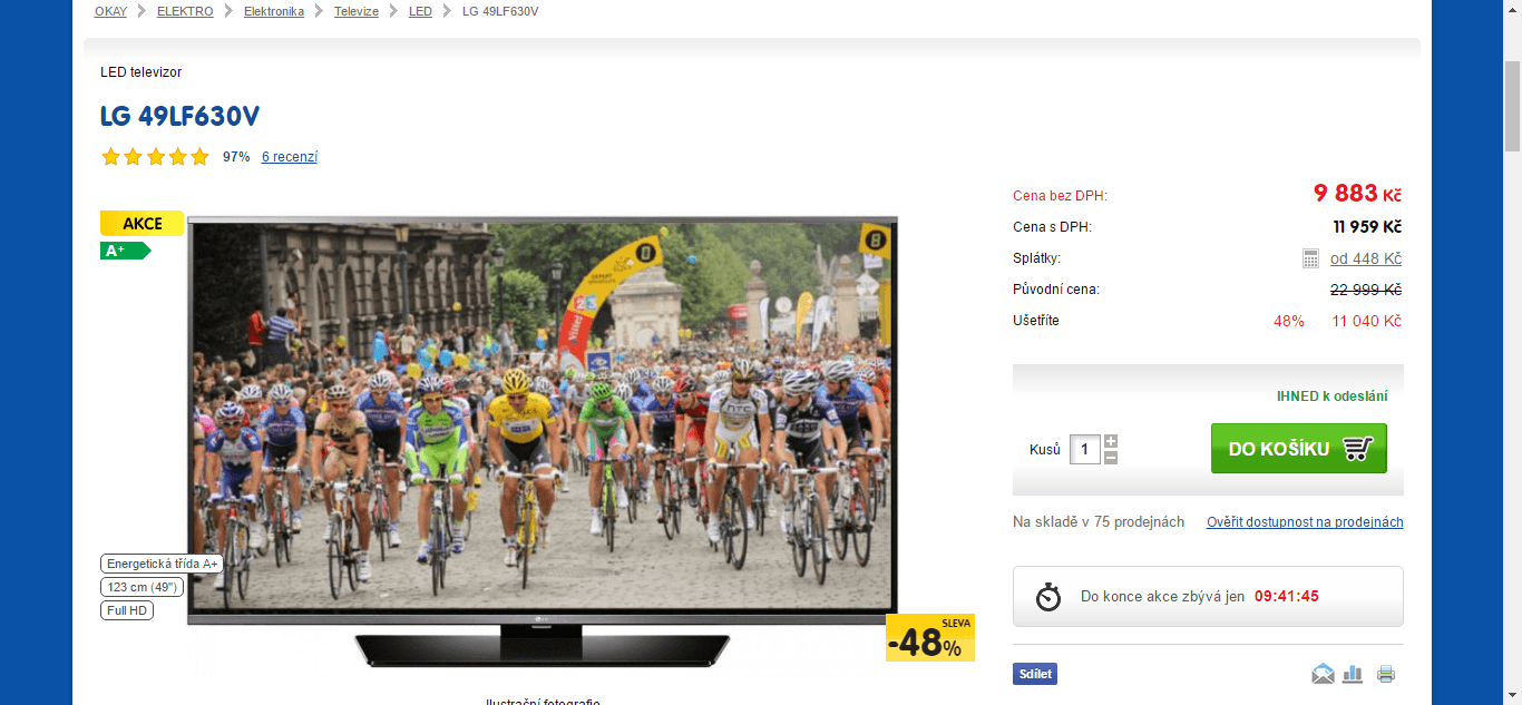 Full HD, Smart TV, 123 cm, LG