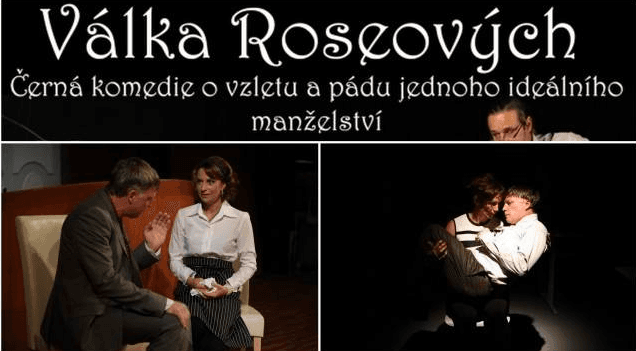 Vstupenka na divadelní komedii Válka Roseových