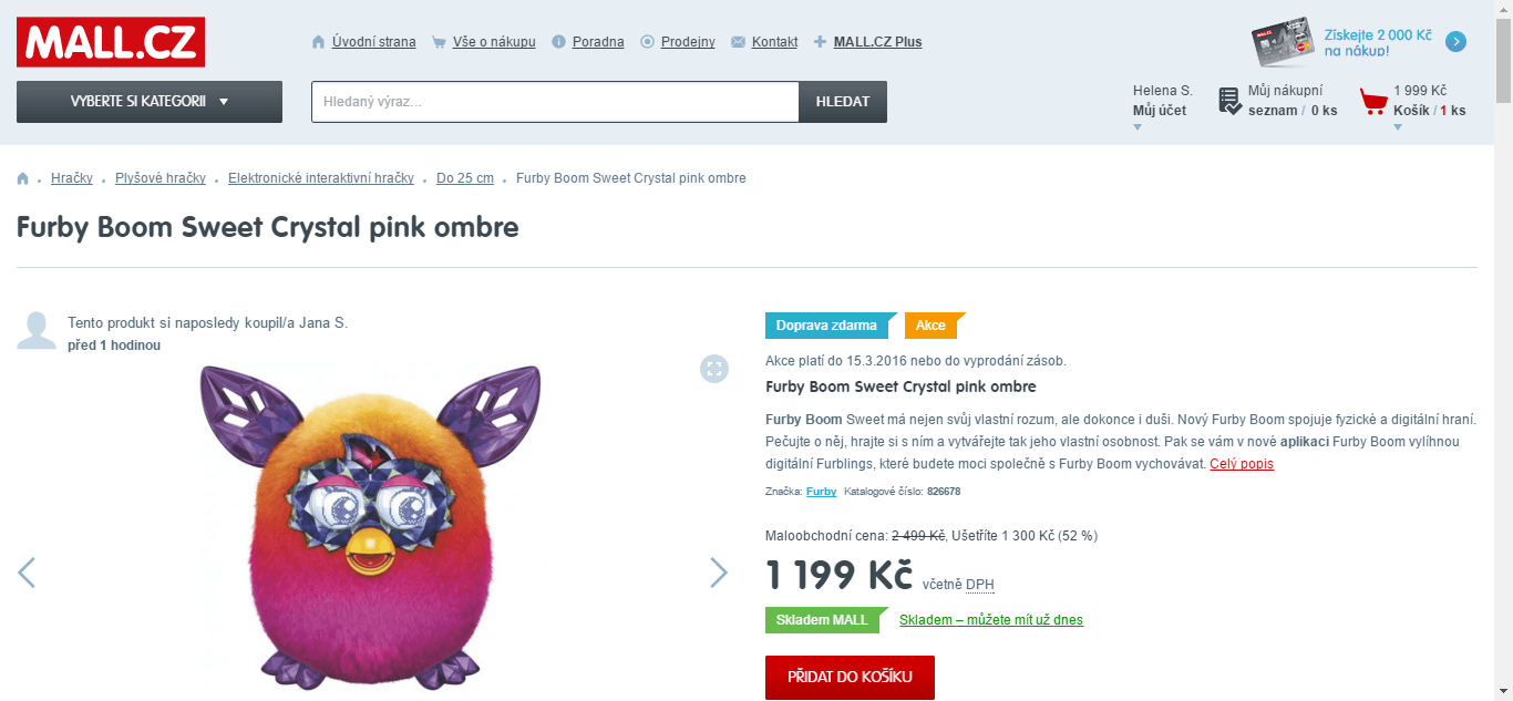 Hasbro Furby Boom Sweet Crystal