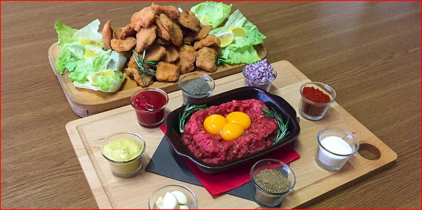 Kilo řízků a poctivý 400gramový tatarský biftek