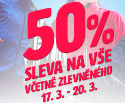 Sleva 50% i na zlevněné zboží