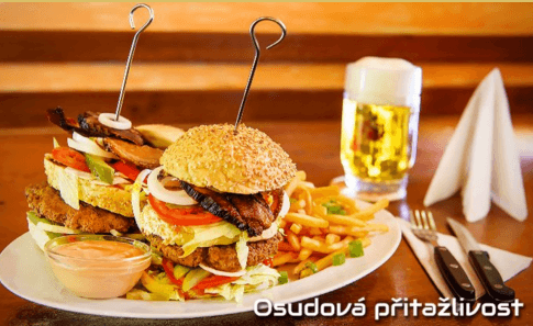 2x mega burger a 2 porce hranolků 
