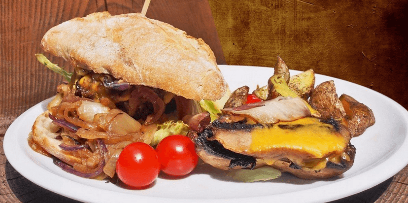 Dva šťavnaté burgery s hovězím