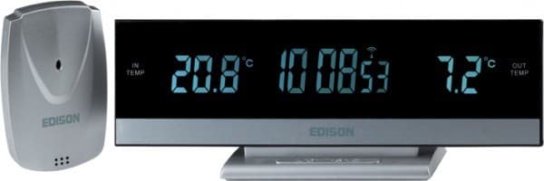 Meteo stanice, hodiny, budík Edison 558