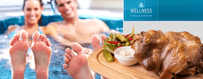 Grilované vepřové koleno a hodina wellnessu pro 2