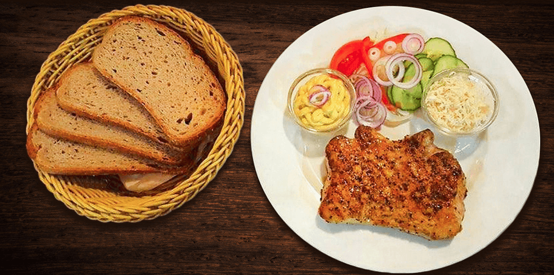 300 g šťavnaté vepřové kotlety přímo z grilu