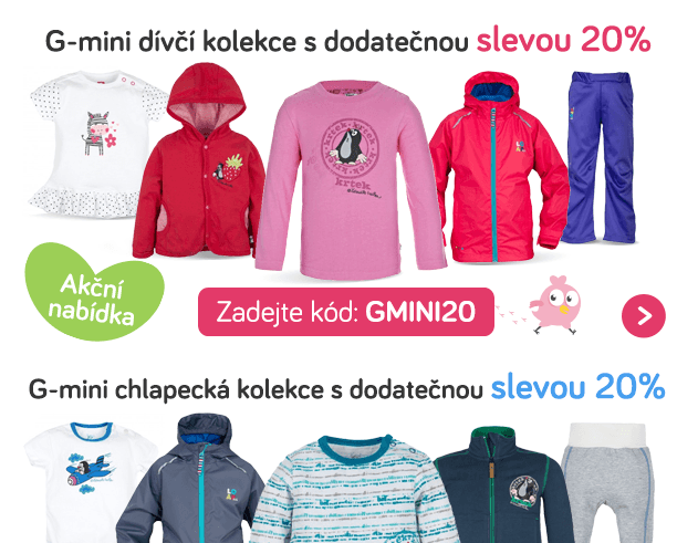 Extra sleva 20% na dětské oblečení a obuv