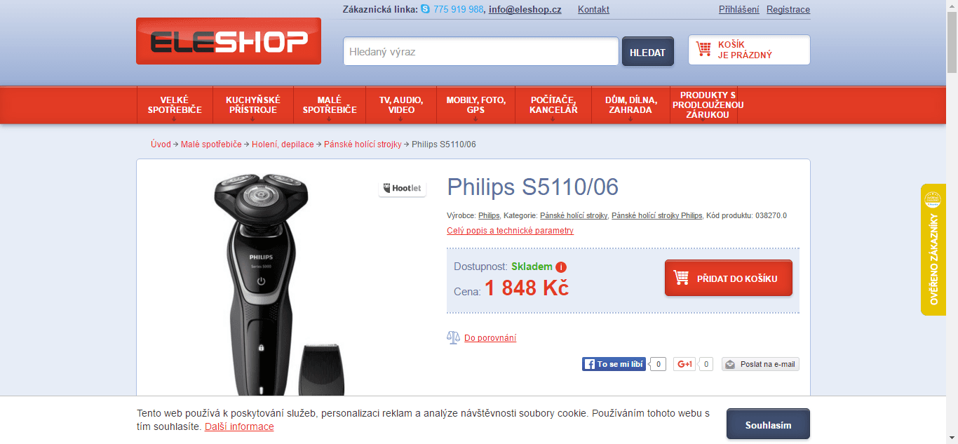 Holící strojek PHILIPS S5110/06