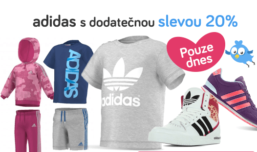 Extra sleva 20% na Adidas