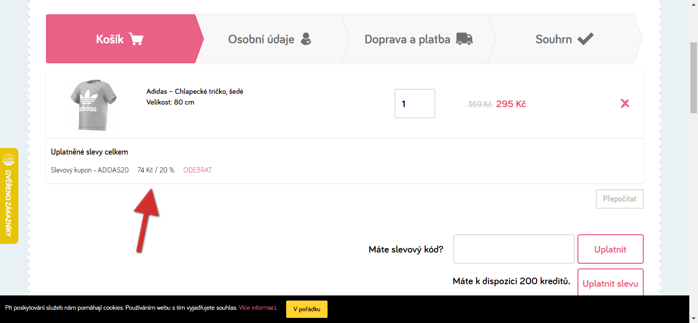 Extra sleva 20% na Adidas