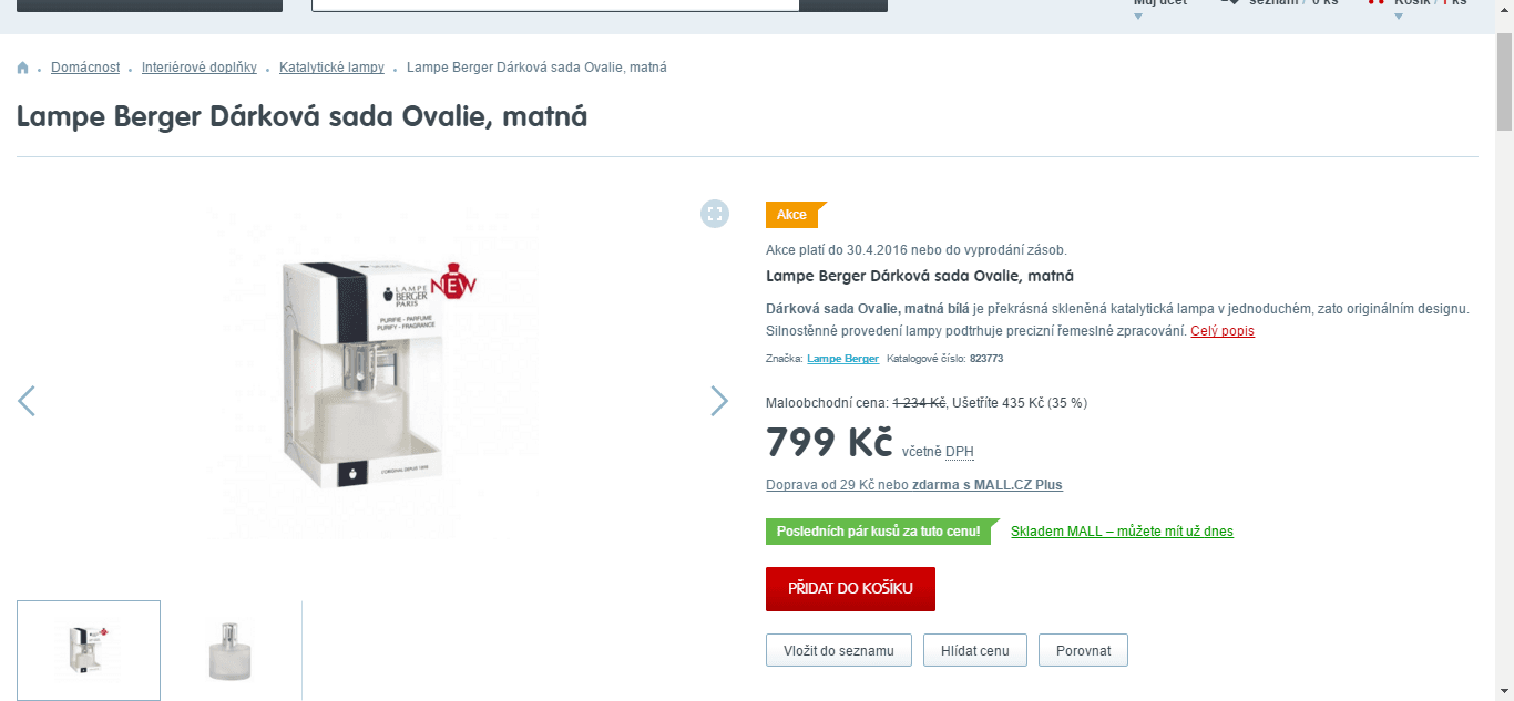 Dárková sada katalytická Lampe Berger