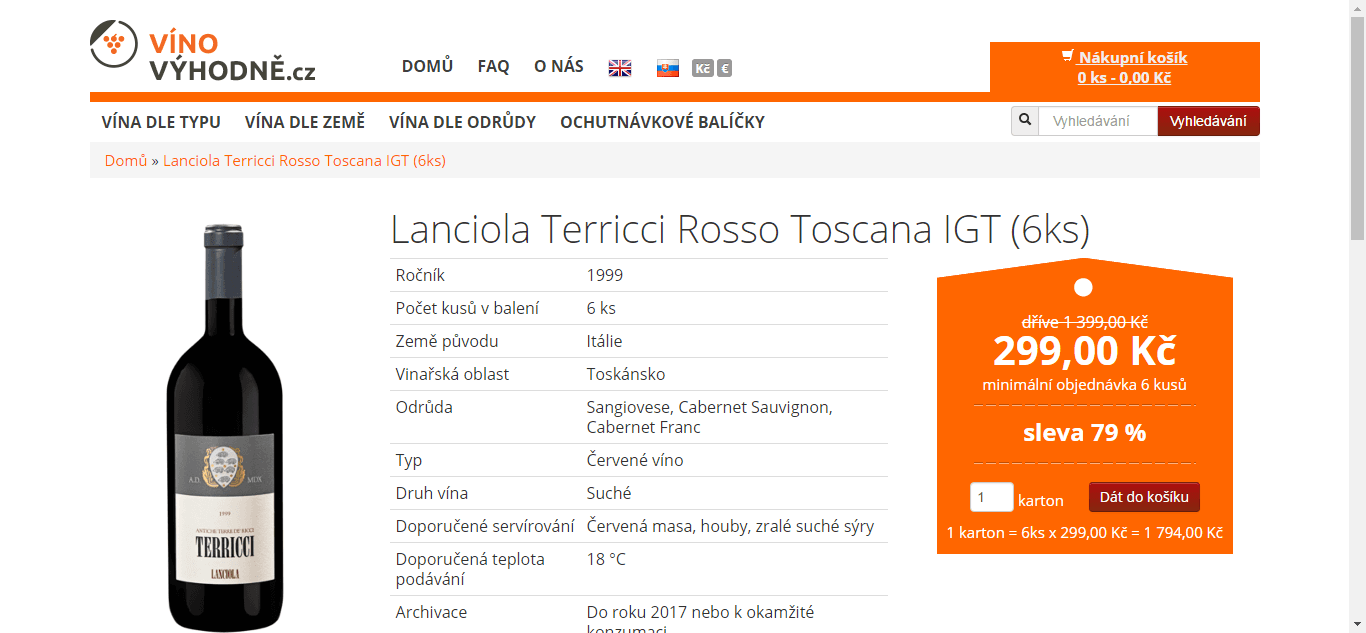 Lanciola Terricci Rosso Toscana 1999