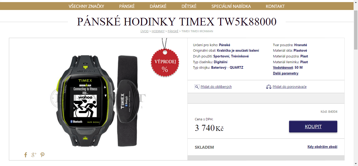 Velký výprodej hodinek