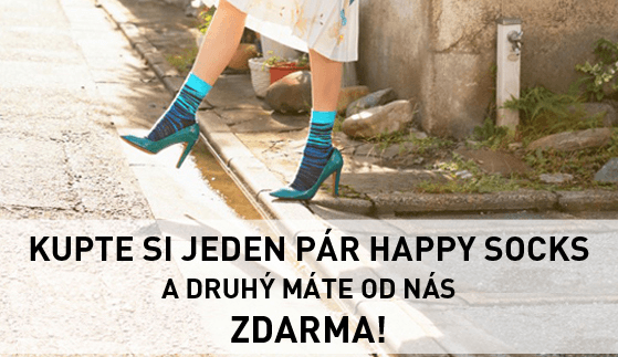 Kup 2 páry Happy Socks, zaplať jen jeden