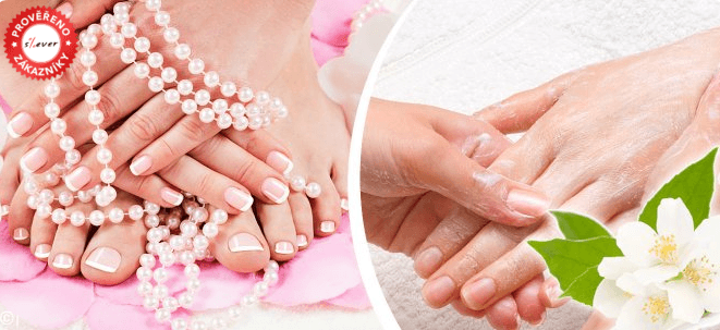Jarní wellness pedikúra s masáží,lakováním a maska