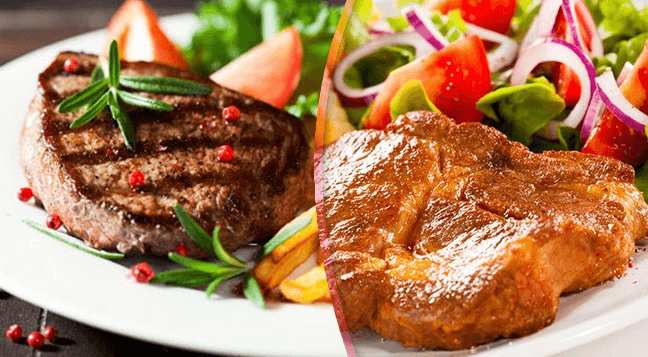 Steaková nálož pořádný flákoty pro masožravce