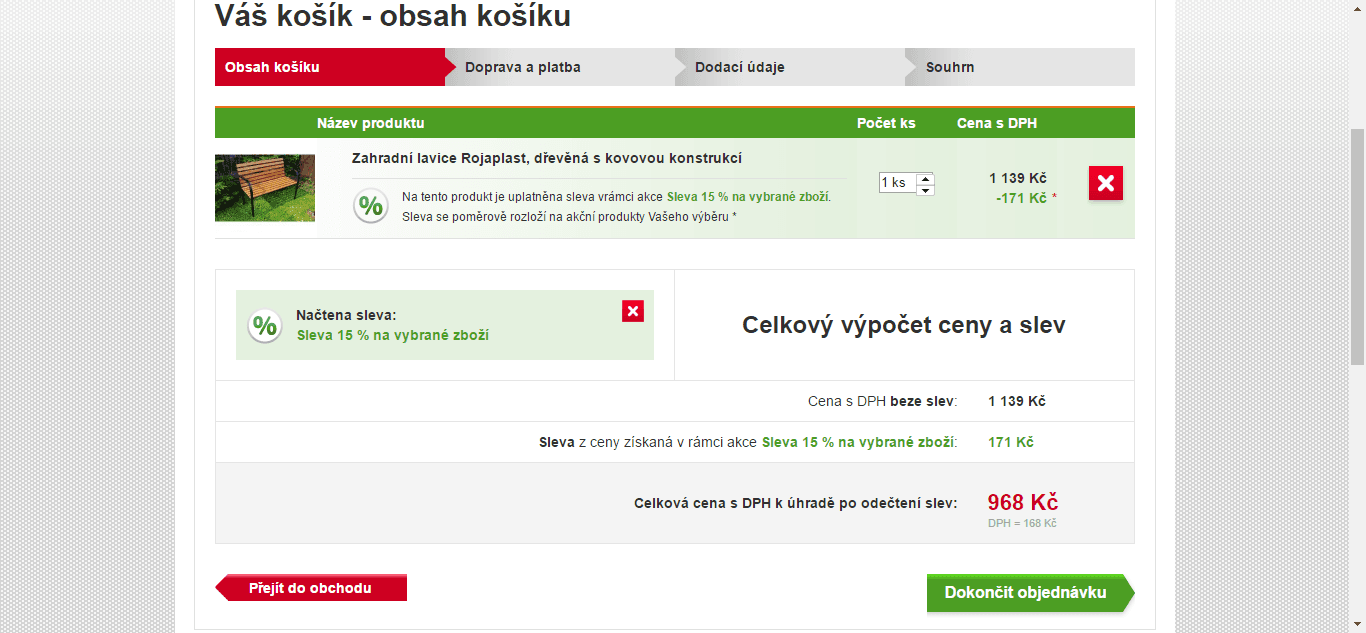 Zahradní lavice z borovice, 1,2 metru