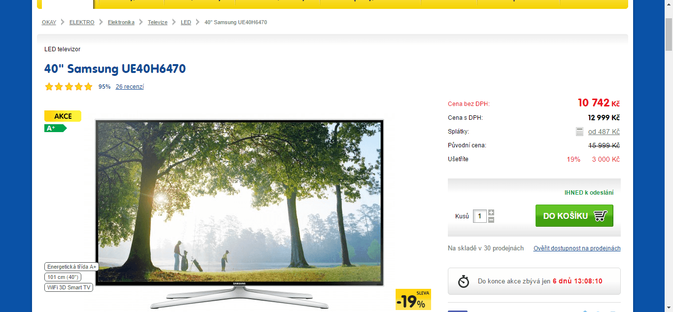 Full HD, Smart, 3D, 101 cm, Samsung