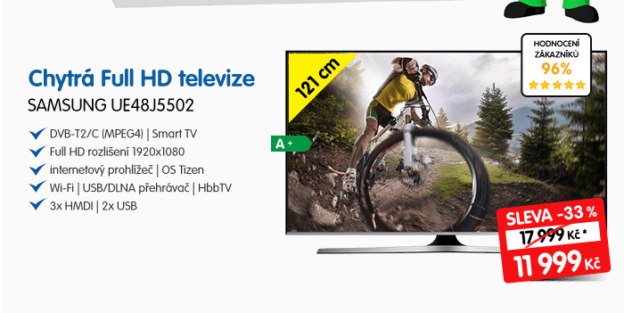 Full HD, Smart TV, 121 cm, Samsung
