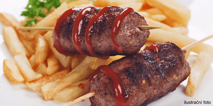 Polévka na zahřátí a kebab včetně přílohy pro 2