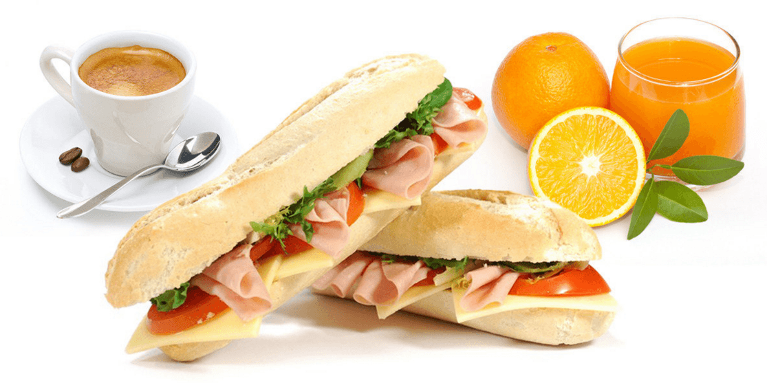 řupavá bagetka a káva nebo fresh(Chomutov)
