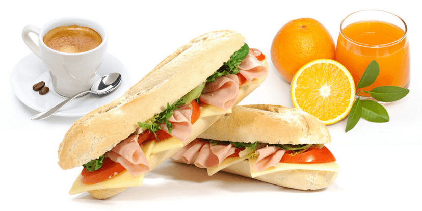 řupavá bagetka a káva nebo fresh(Chomutov)