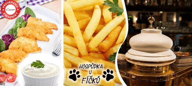 Kilo smažených kuřecích nugetek s hranolkami