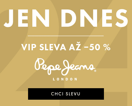 Sleva až 50% na Pepe Jeans