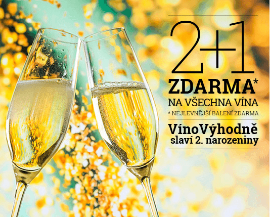 2+1 zdarma na vína