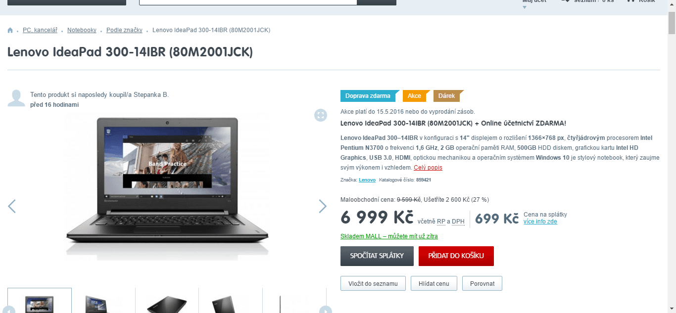 Lenovo, až 2,4GHz, 2GB RAM, 14"