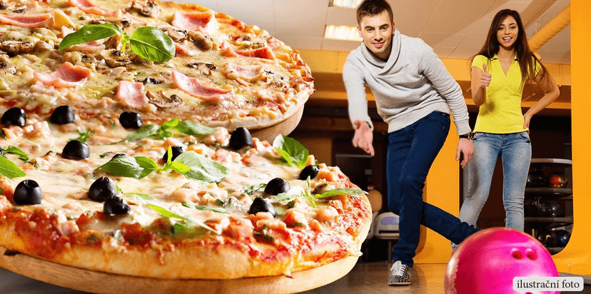 Hodinová hra bowlingu až pro 6 osob a dvě pizzy