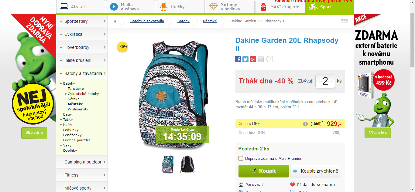 Dakine Batoh Garden Rhapsody II - 20 l.