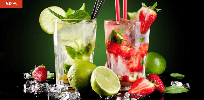 2 míchané drinky dle výběru