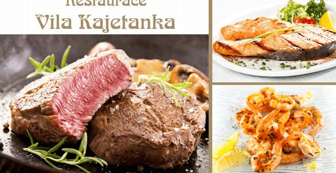 Steak menu s předkrmem a lahví vína pro dva