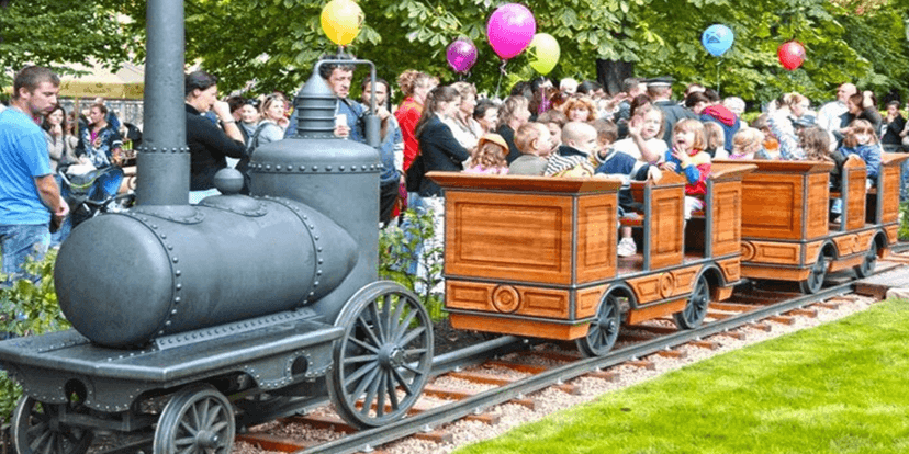 16 jízd v dětském vláčku na Žofíně vč. občerstvení