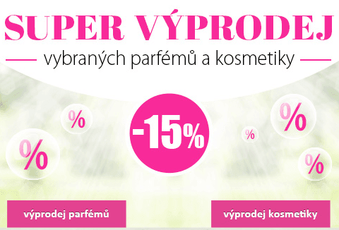 Velký výprodej parfémů a kosmetiky