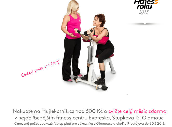 Za nákup nad 500, měsíc cvičení v Expreska