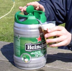 5 litrový soudek piva Heineken