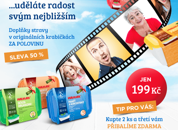 Doplňky stravy Walmark - sleva 50%