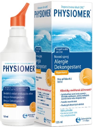 Mořská sůl - nosní sprej Physiomer 135 ml