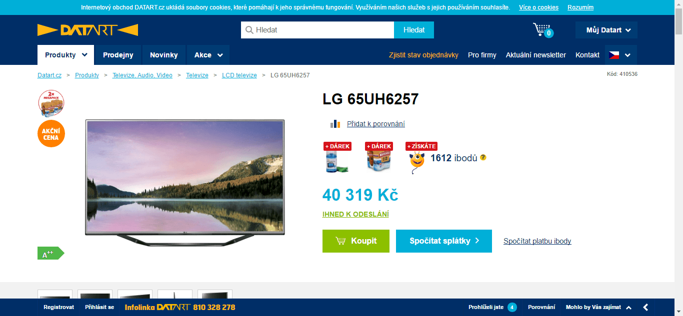 Ultra HD TV, Smart, 164 cm, LG