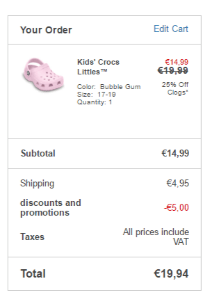 Sleva 25% na všechny Crocs Clogs
