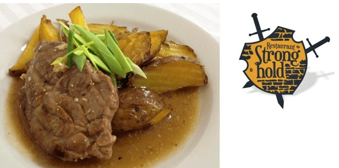 Polední menu ve stylové rytířské restauraci