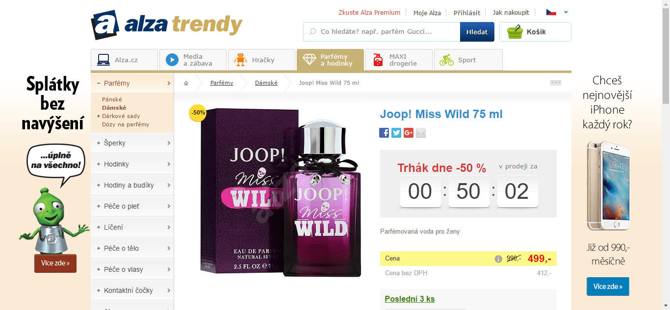 Parfém Joop! Miss Wild 75 ml